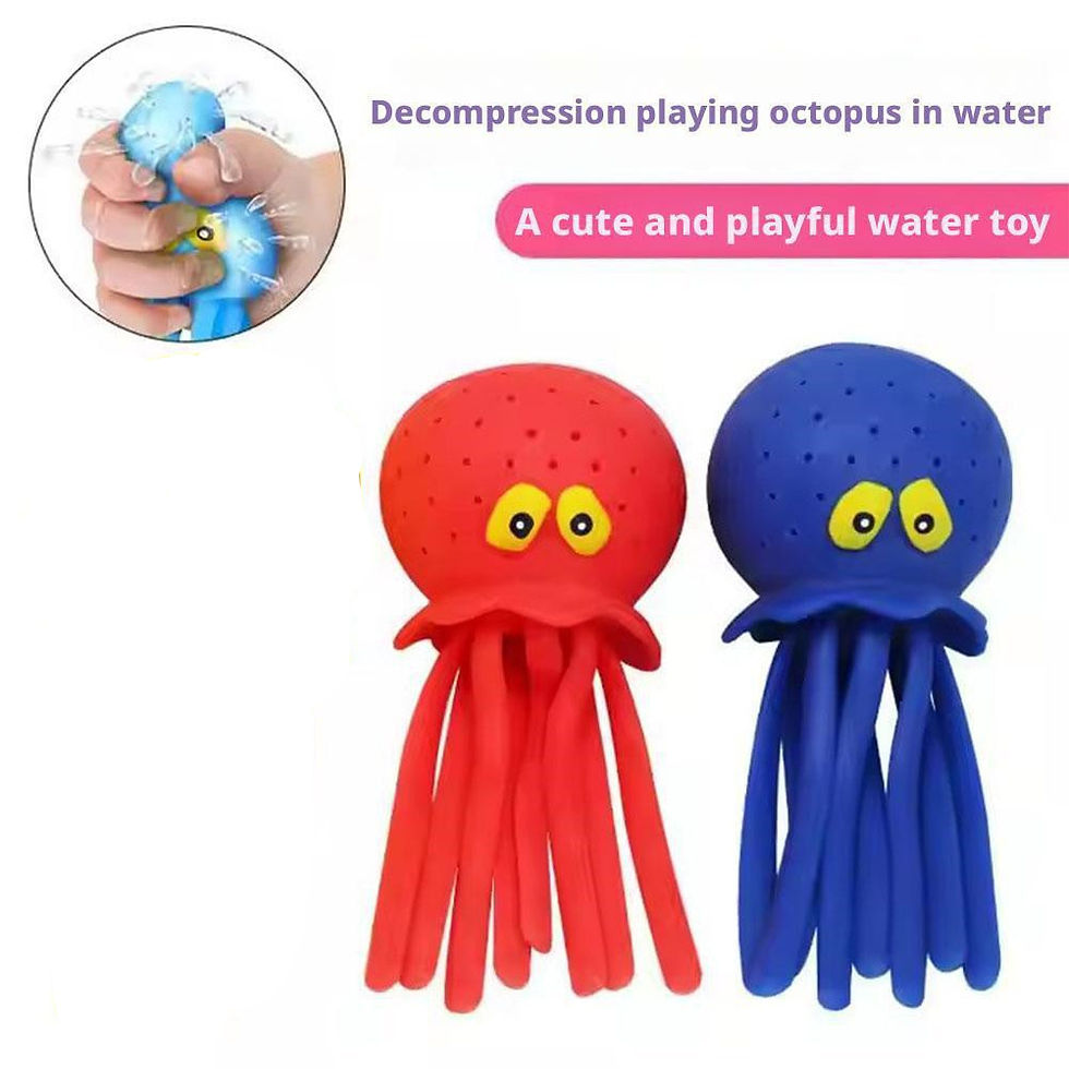 Miniatura: Baby Bath Toys Sponge Water Absorbing Octopus Squeezing Stress Relief Toys Summe