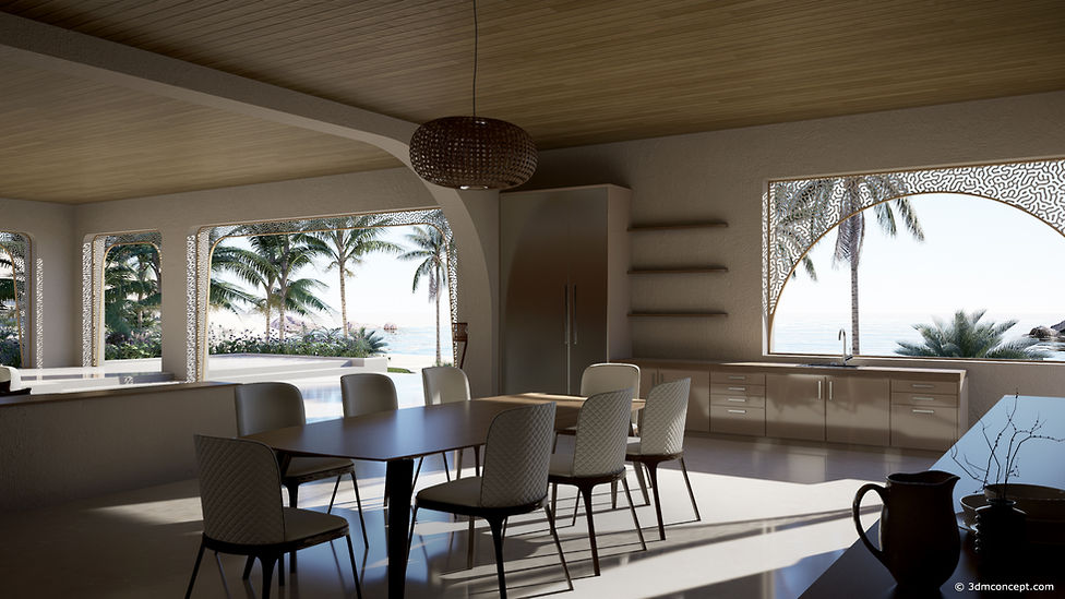 Villa in typical Arabic style by the Mediterranean Sea with exceptional views
Architectural Visualization in 3D