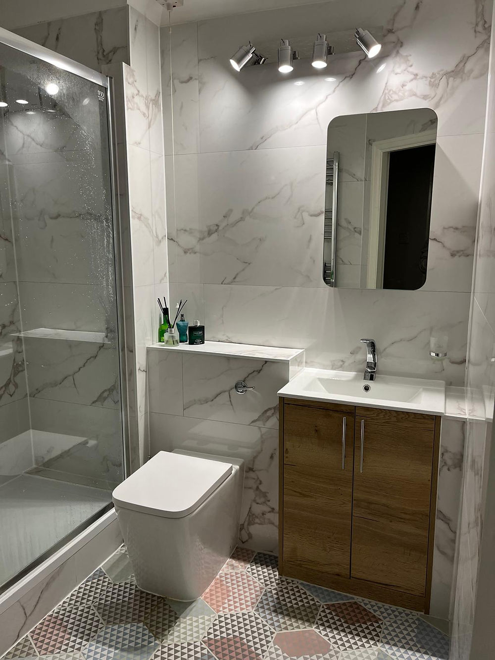 Victorian Plumbing Bathroom with Al Murads Tiles and Wall Board