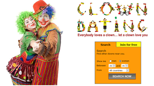 Clown dating website
