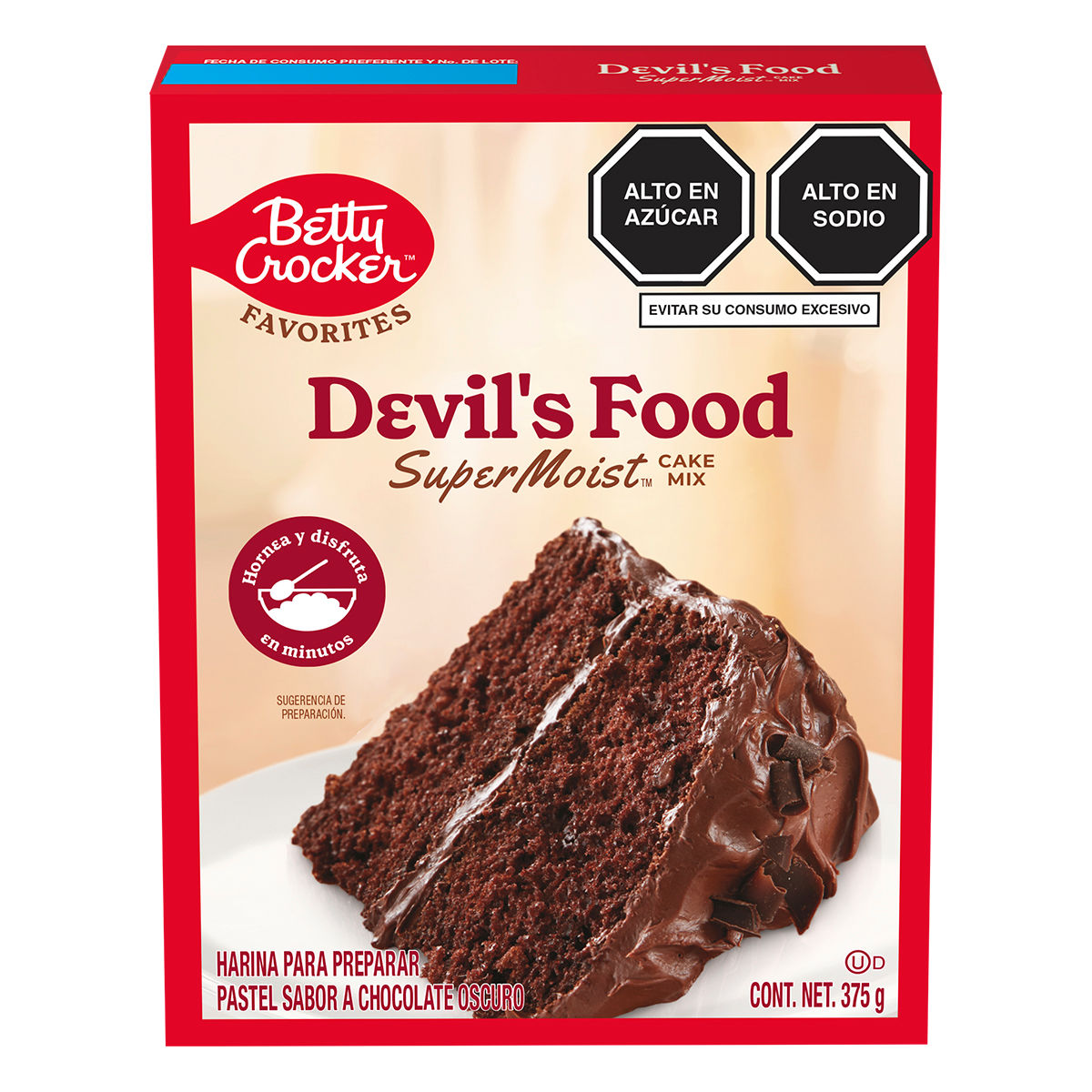 BC TORTA DEVILS FOOD CHOCOLATE CAJA X 375GR