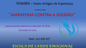 VOADES ORGANIZA PELA PRIMEIRA VEZ EM PORTUGAL UMA MARATONA SOLIDÁRIA CONTRA A SOLIDÃO