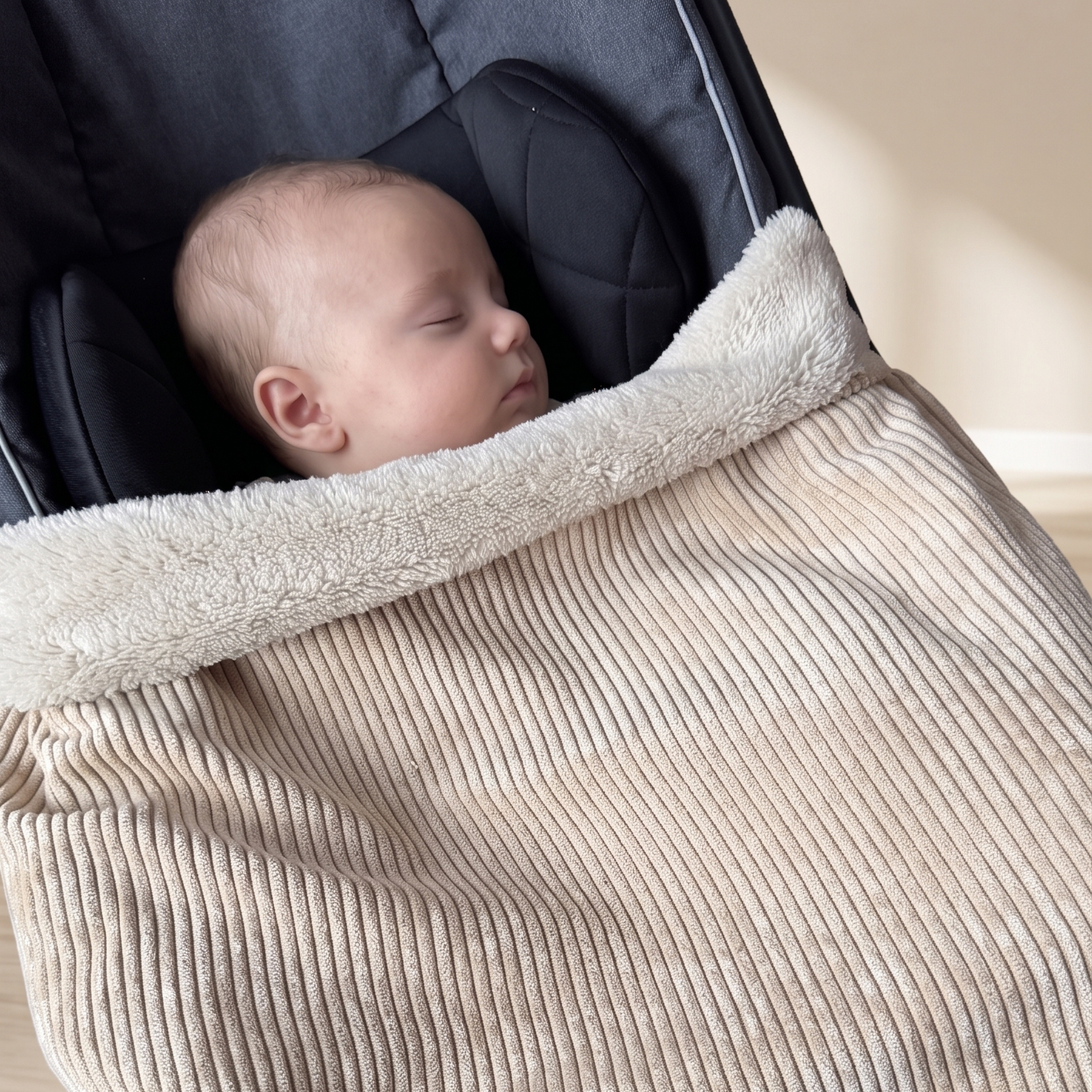 Manta nido Beige