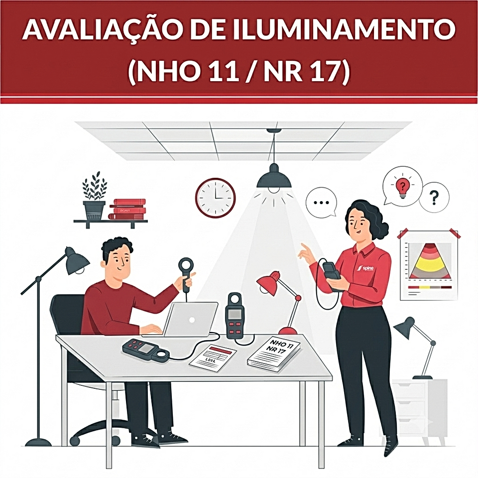 Avaliação de Iluminamento NHO 11 NR 17