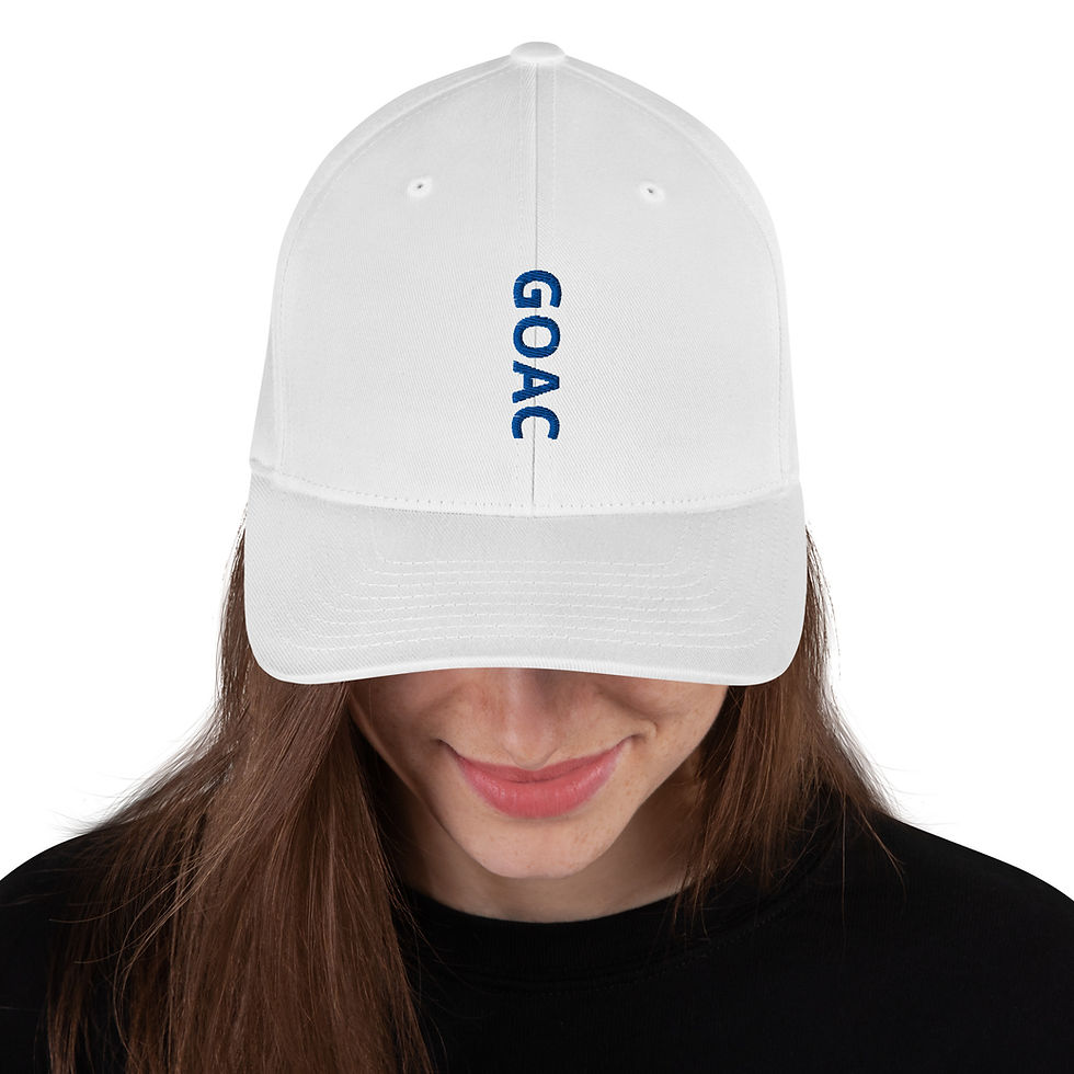 Thumbnail: GOAC Structured Twill Cap - White & Royal Blue