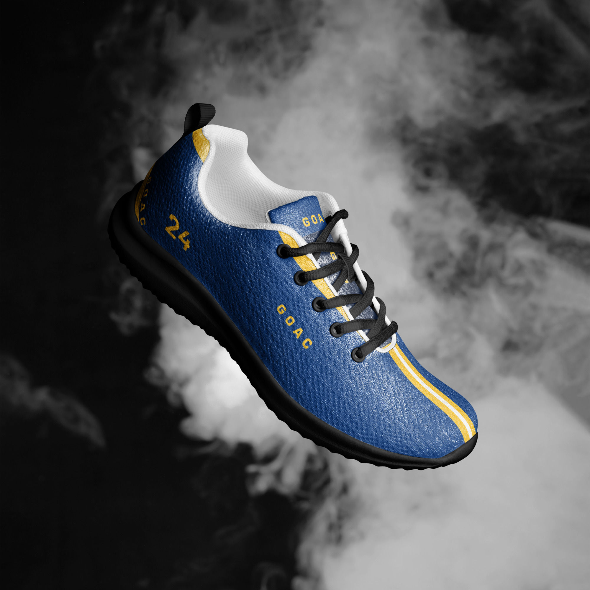 Men's GOAC Casual Mesh Sneakers - Royal, Yellow