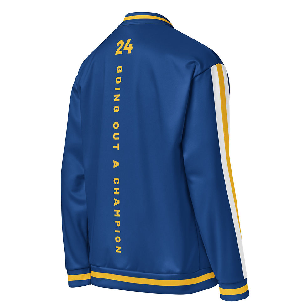 Thumbnail: GOAC Bomber Jacket - Royal Blue, White & Yellow