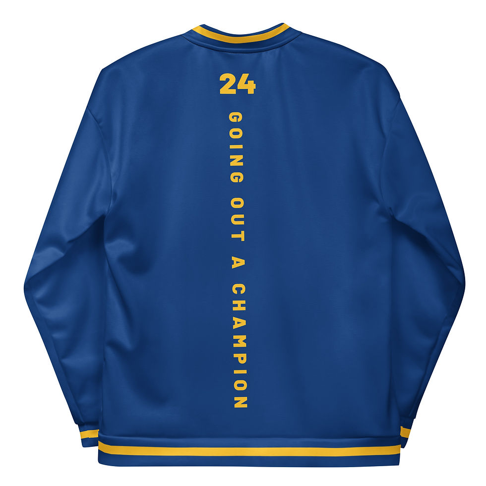Thumbnail: GOAC Bomber Jacket - Royal Blue, White & Yellow