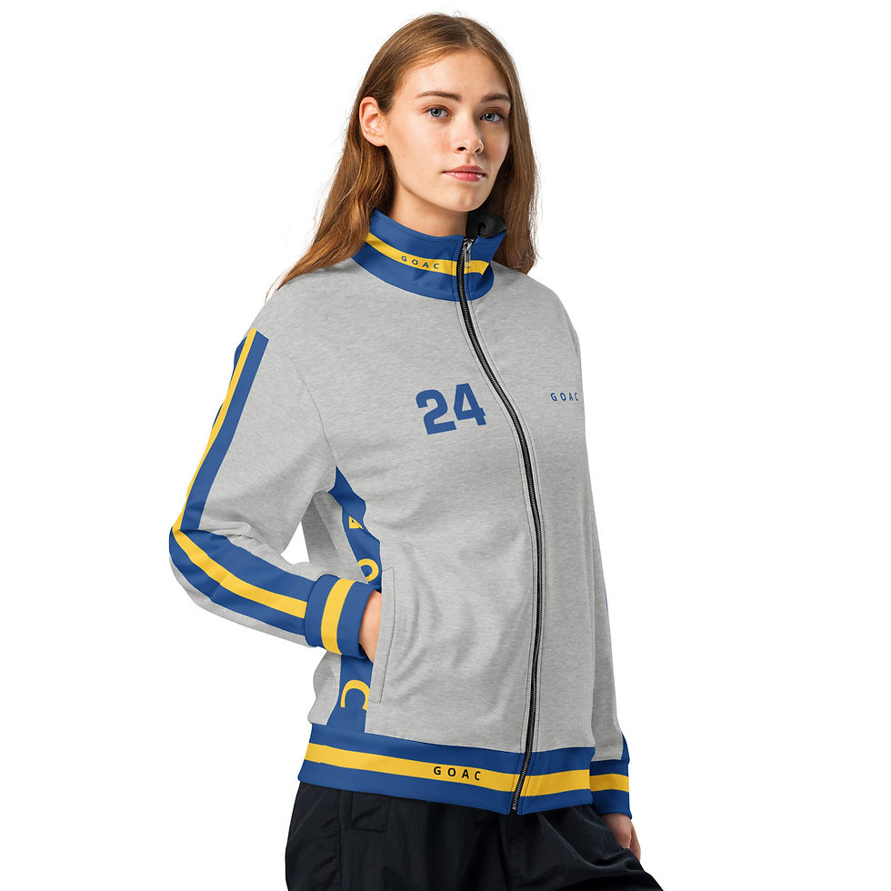 Thumbnail: GOAC Sport Jacket - Heather Gray, Royal Blue & Yellow
