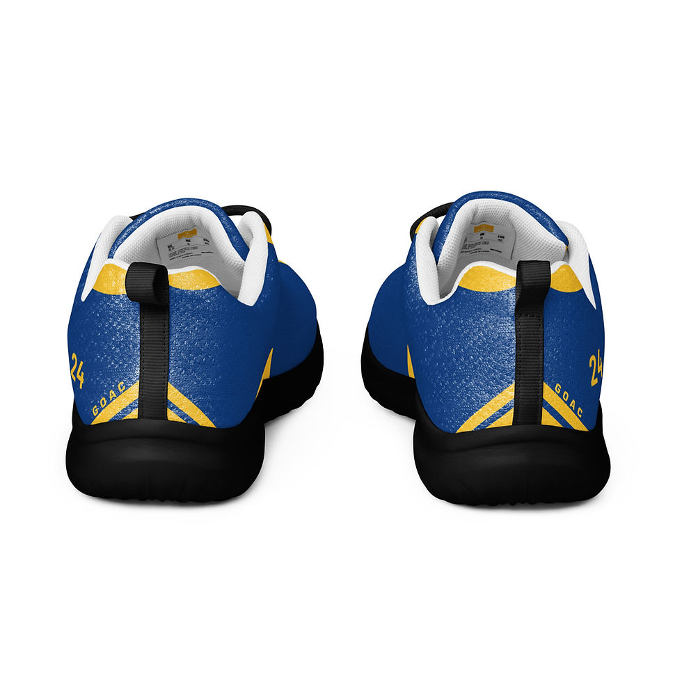 Thumbnail: Men's GOAC Casual Mesh Sneakers - Royal, Yellow