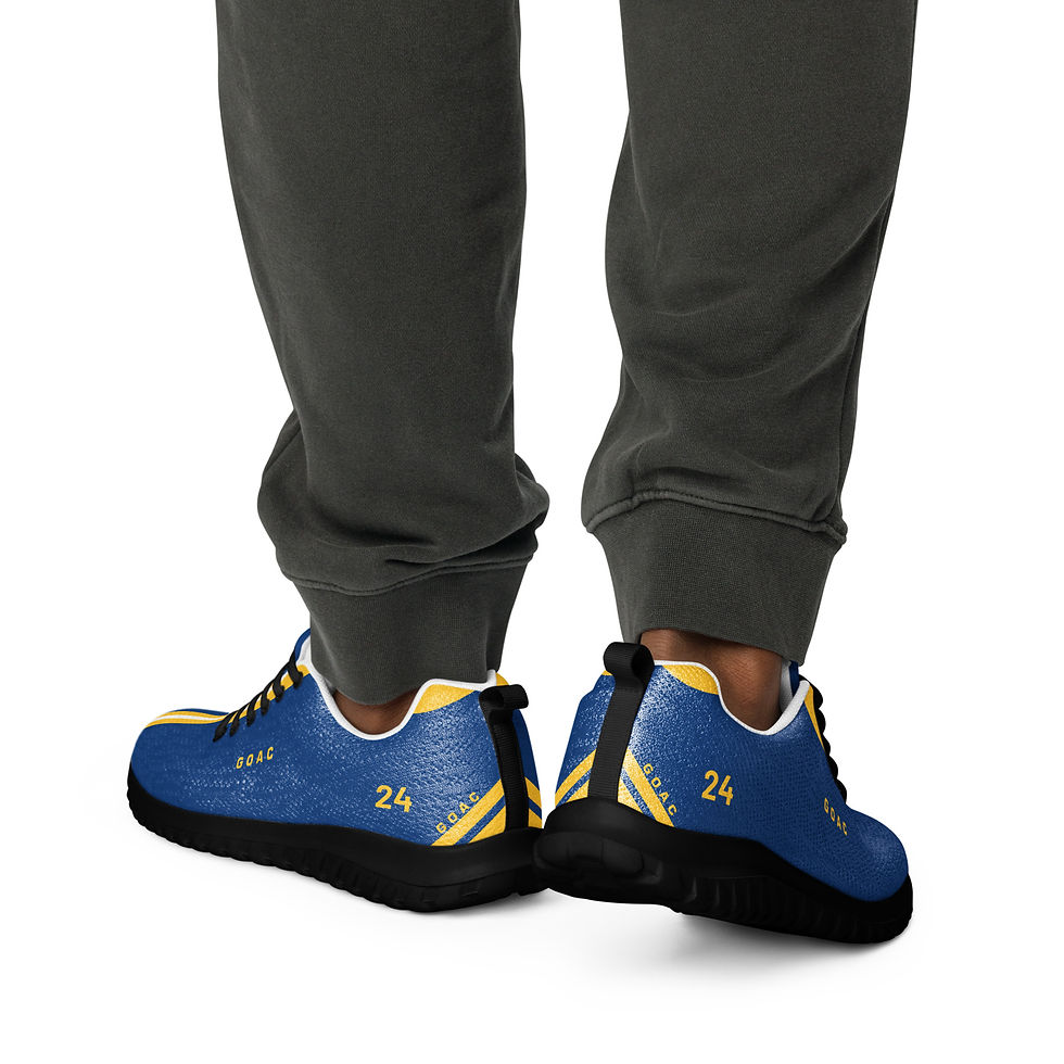 Thumbnail: Men's GOAC Casual Mesh Sneakers - Royal, Yellow