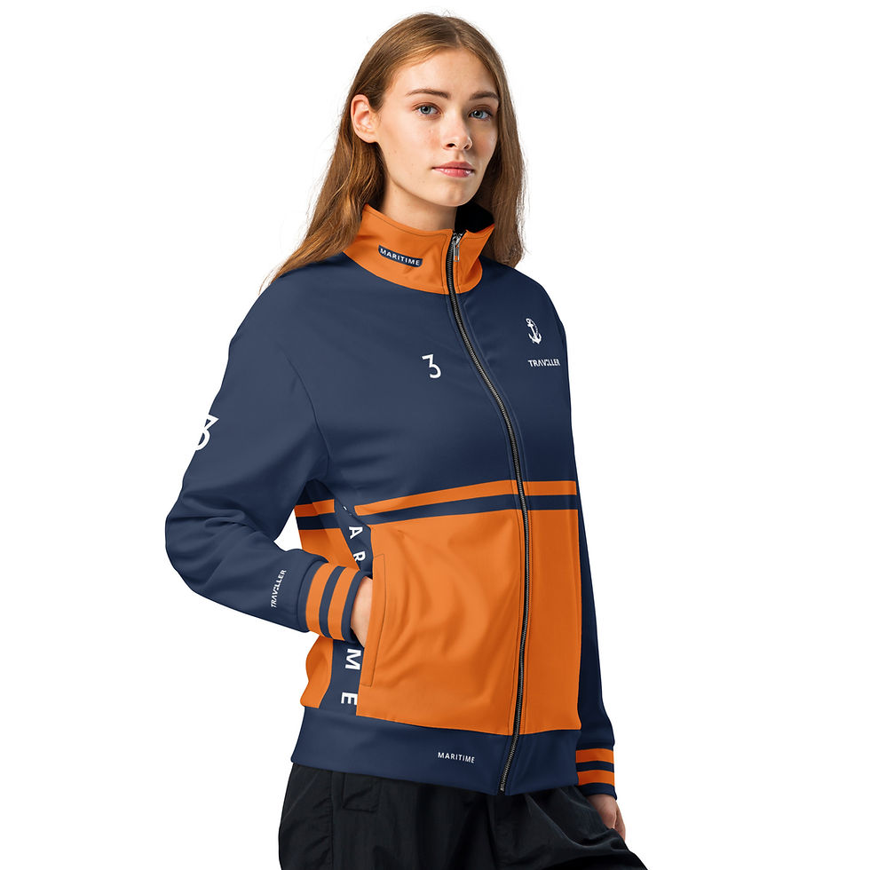 Thumbnail: TRAVELLER Maritime Sport Jacket - Navy - Orange