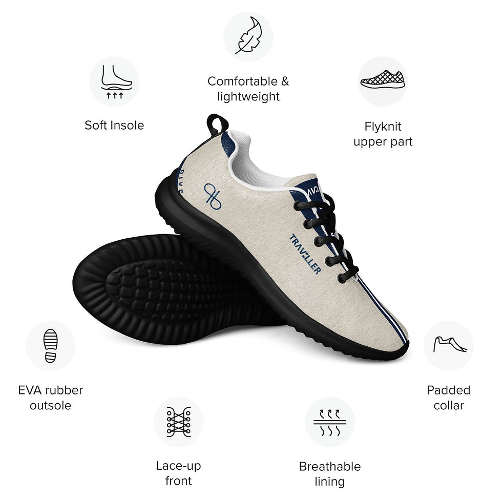 Thumbnail: Men’s TRAVELLER DIVE - Heather Oatmeal - Navy