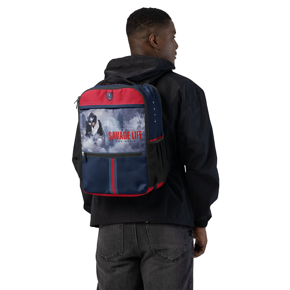 Thumbnail: SAVAGE LIFE Movie Custom Utility Backpack - Navy - Red