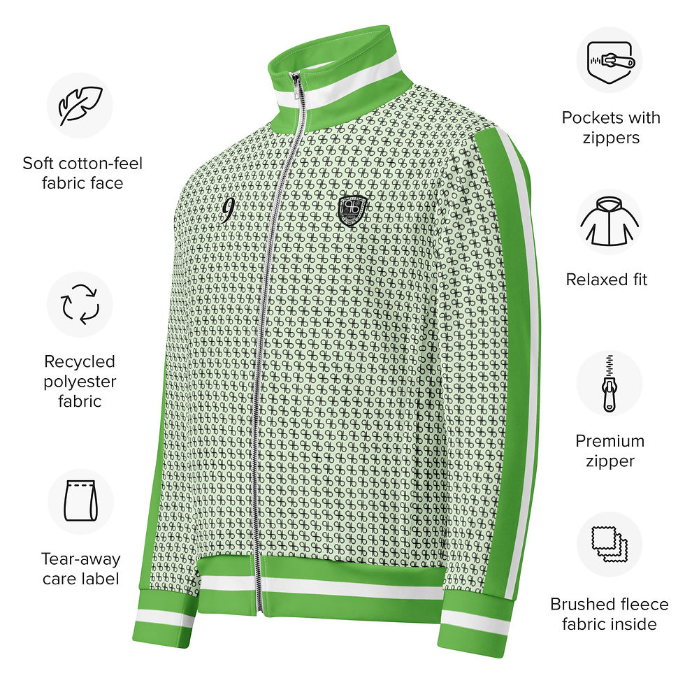 Thumbnail: gb Royale Track Jacket - Mint - Green - White