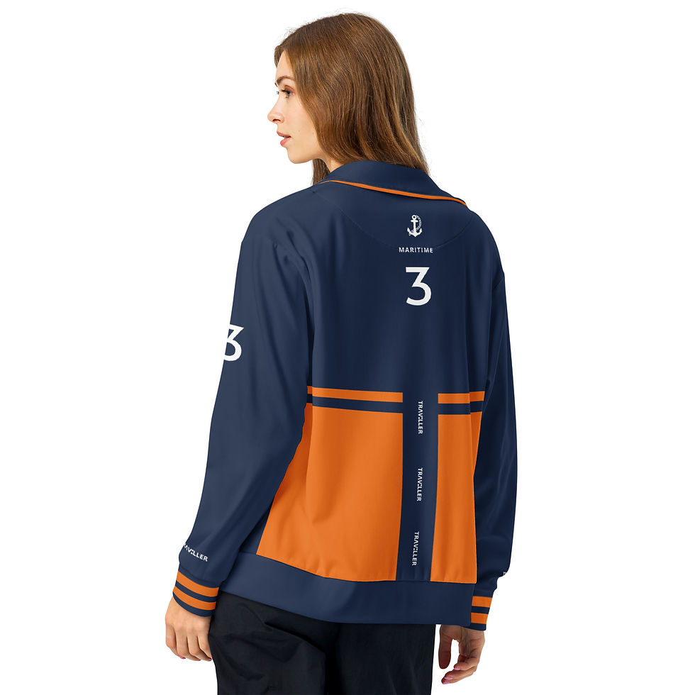Thumbnail: TRAVELLER Maritime Sport Jacket - Navy - Orange