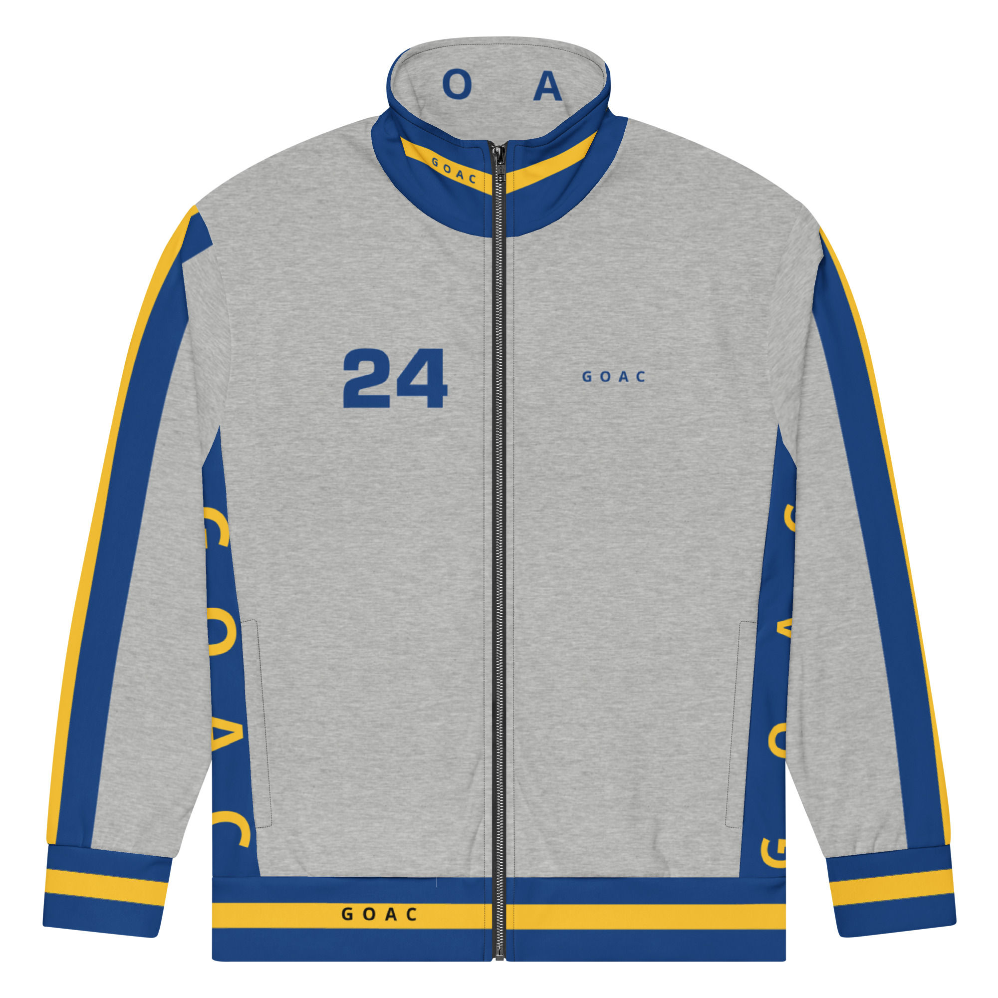 GOAC Sport Jacket - Heather Gray, Royal Blue & Yellow