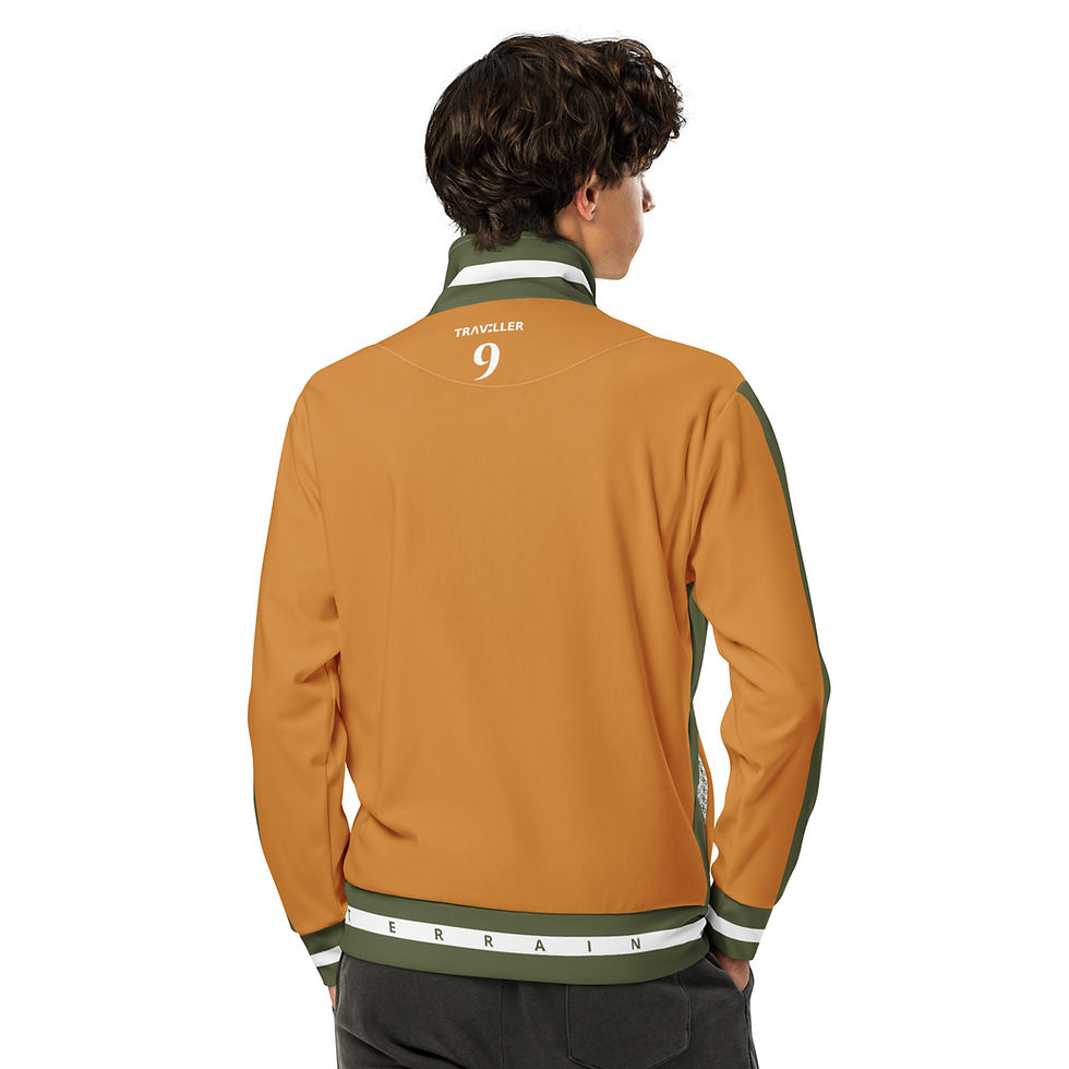 Thumbnail: TRAVELLER TERRAIN Track Jacket - Bronze - Olive - White