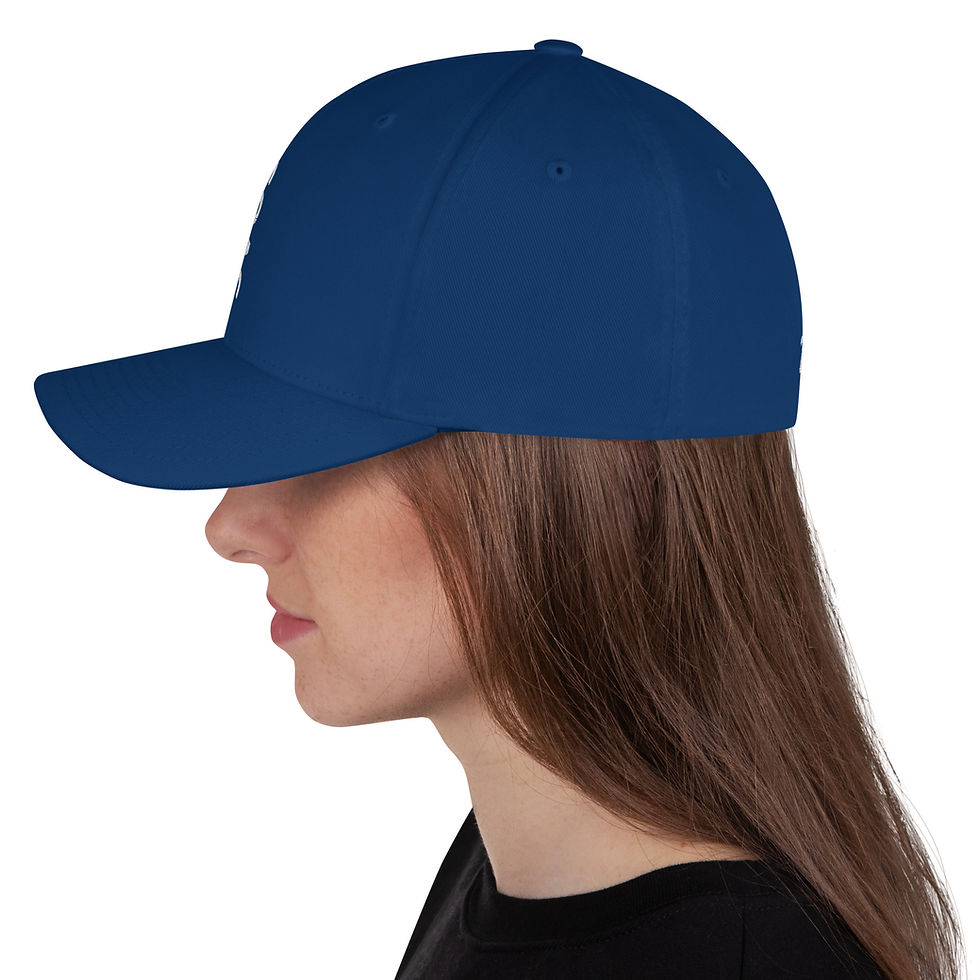 Thumbnail: GOAC Structured Twill Cap - Royal Blue & White