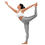 Thumbnail: gb TRAVELLER Yoga Leggings - Heather Gray - Black