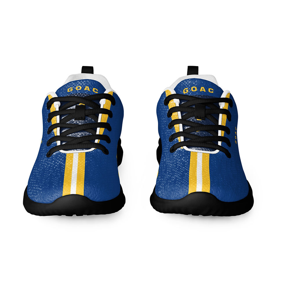 Thumbnail: Men's GOAC Casual Mesh Sneakers - Royal, Yellow