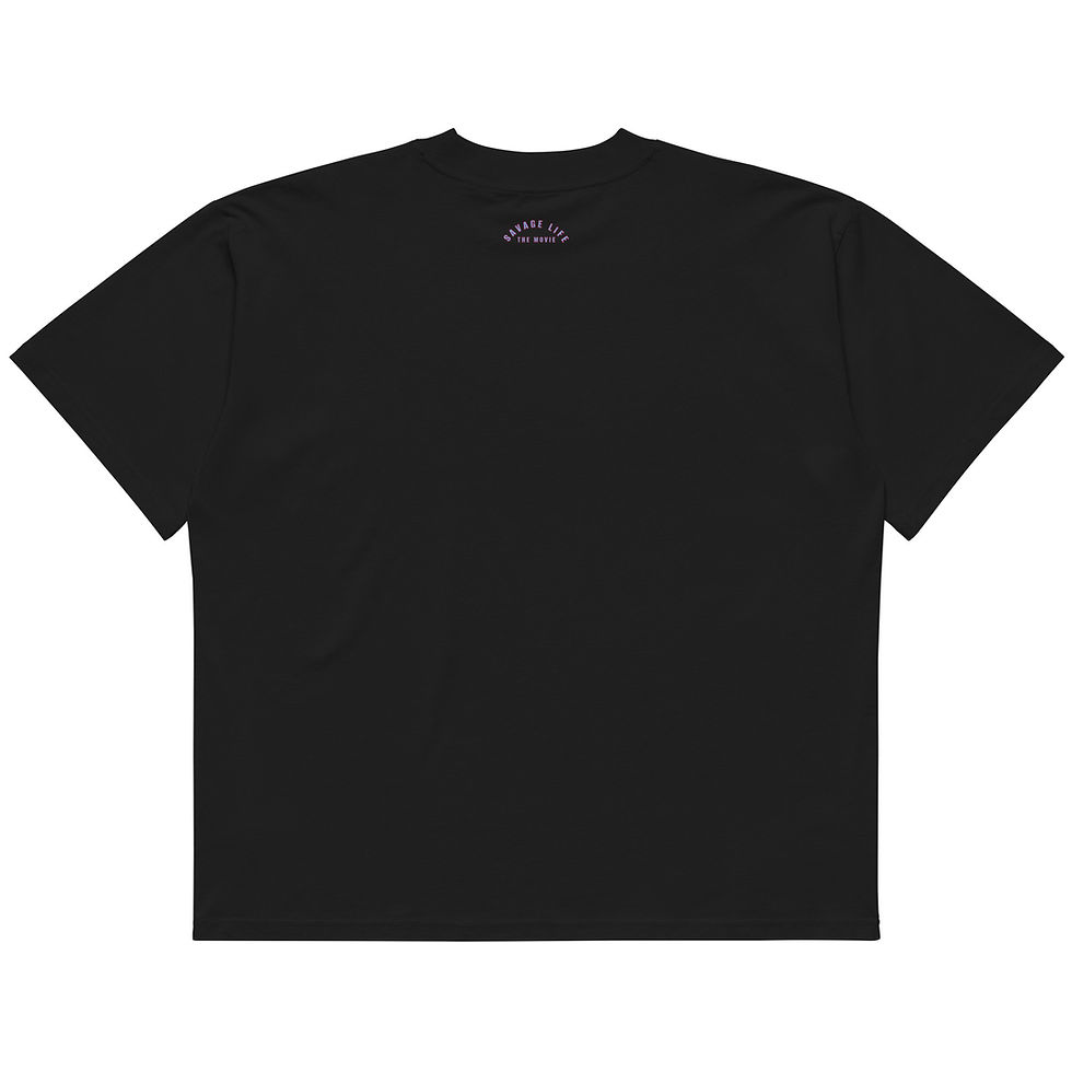 Thumbnail: SAVAGE LIFE Movie Oversized Custom Organic Unisex Crew