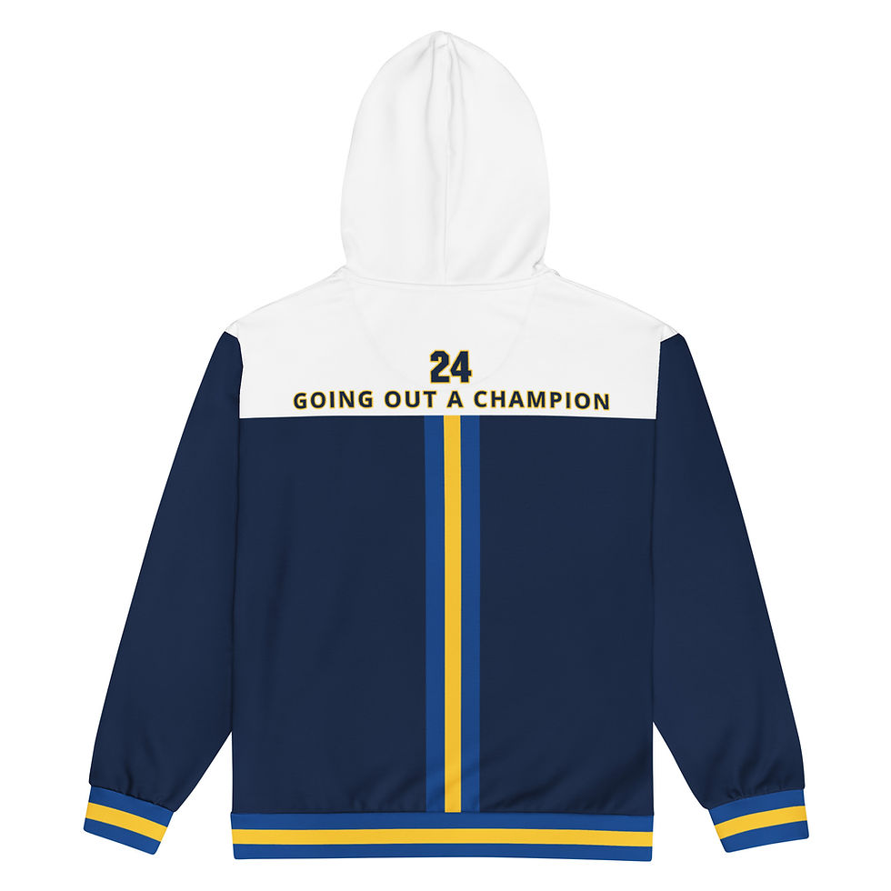 Thumbnail: GOAC Unisex Full Zip Hoodie - Navy, Royal Blue & Yellow