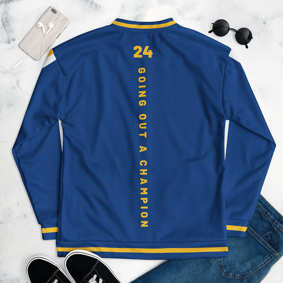 Thumbnail: GOAC Bomber Jacket - Royal Blue, White & Yellow