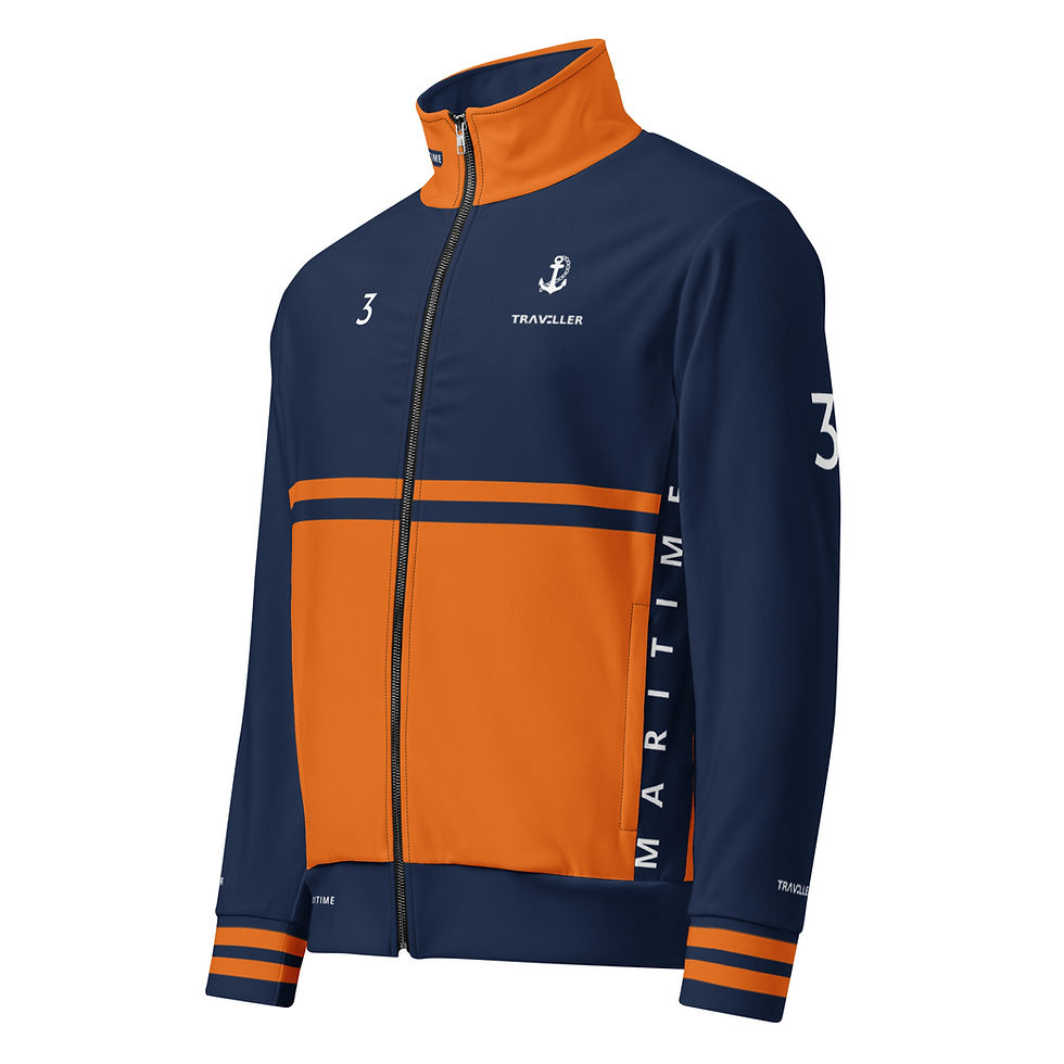 Thumbnail: TRAVELLER Maritime Sport Jacket - Navy - Orange