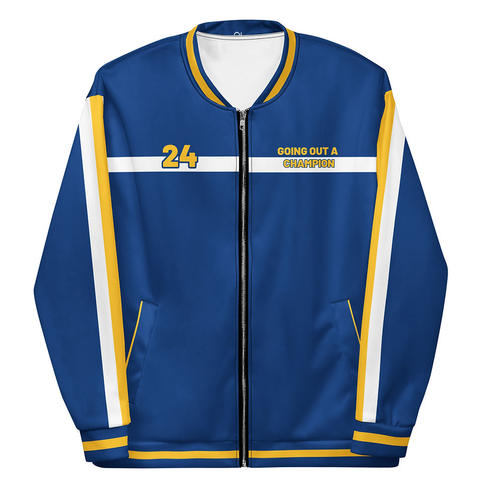 Thumbnail: GOAC Bomber Jacket - Royal Blue, White & Yellow