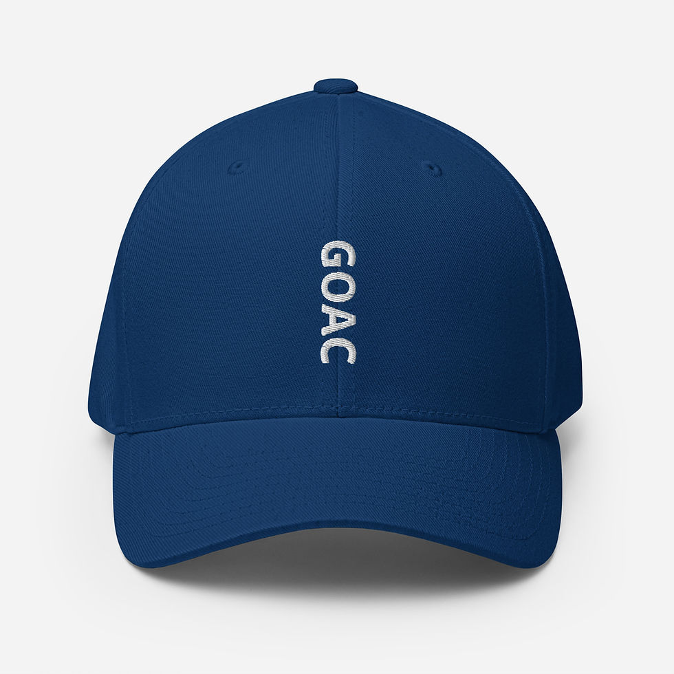 Thumbnail: GOAC Structured Twill Cap - Royal Blue & White