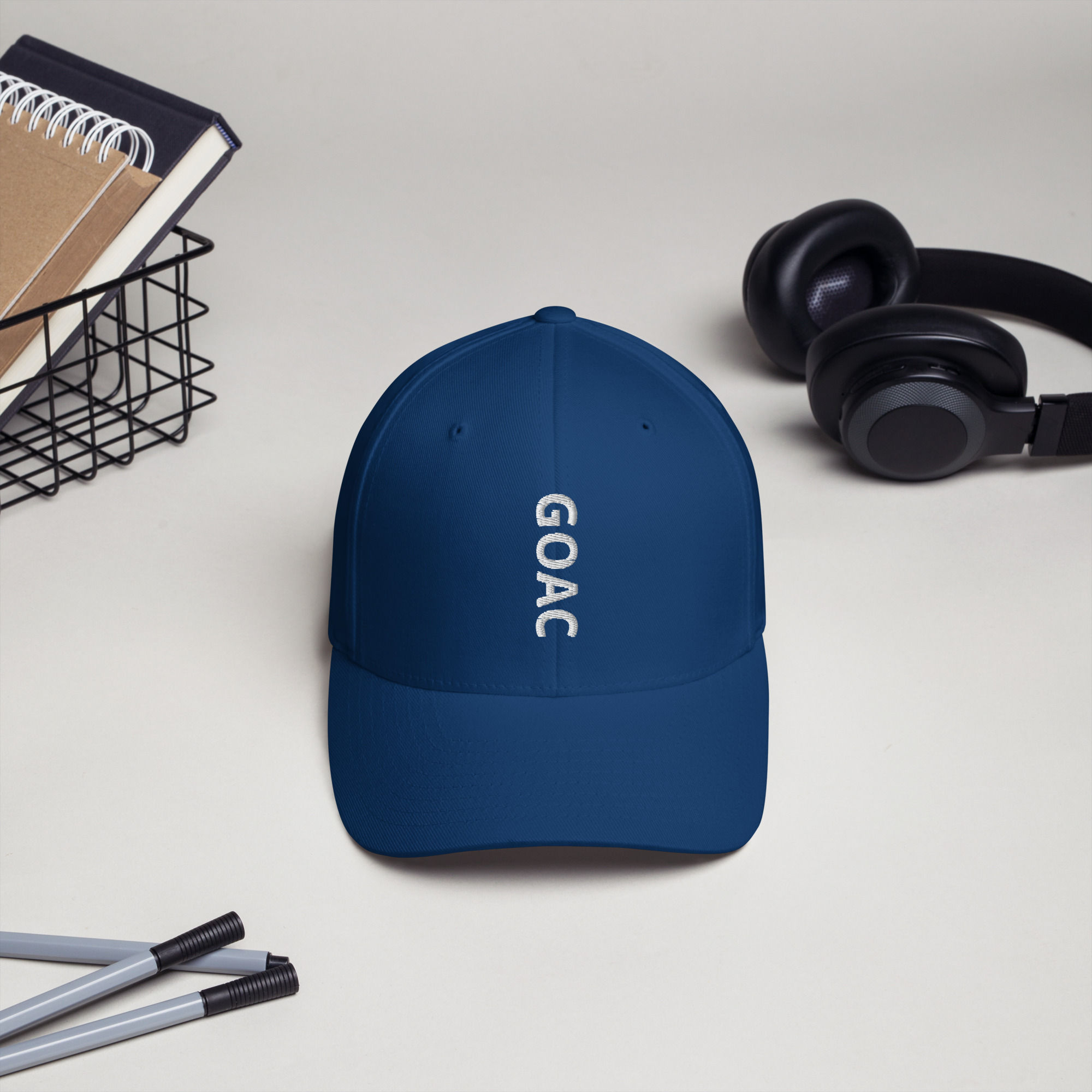 GOAC Structured Twill Cap - Royal Blue & White