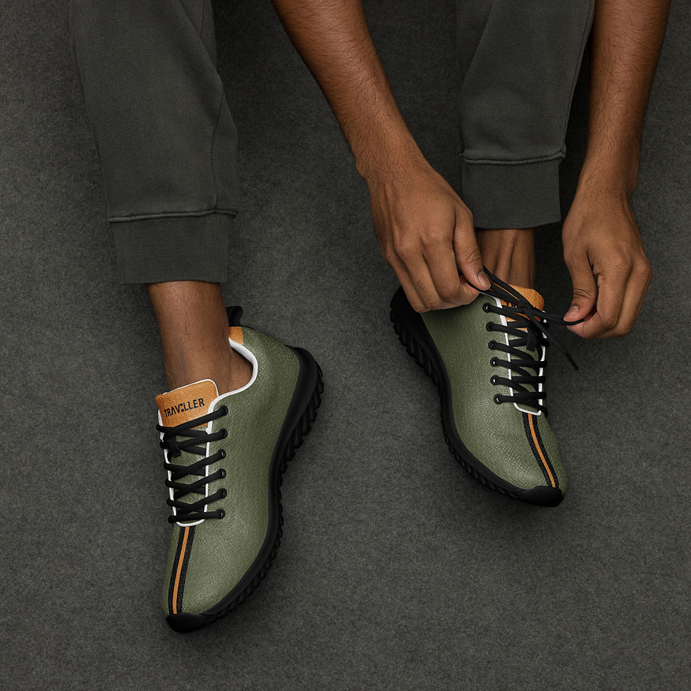 Thumbnail: Men's TRAVELLER TERRAIN - Olive - Saddle Brown - Black