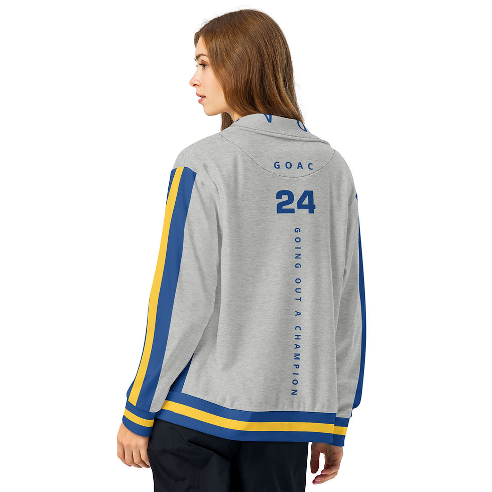 Thumbnail: GOAC Sport Jacket - Heather Gray, Royal Blue & Yellow