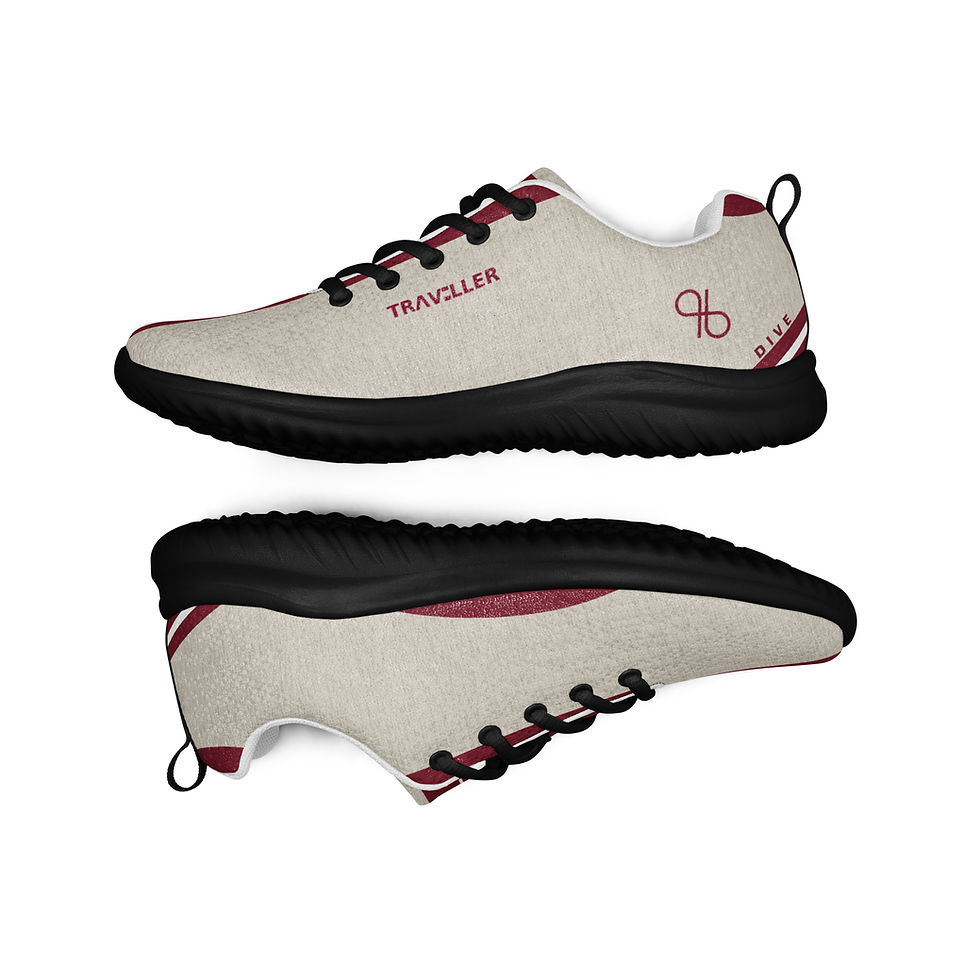 Thumbnail: Men’s TRAVELLER DIVE - Heather Oatmeal - Burgundy