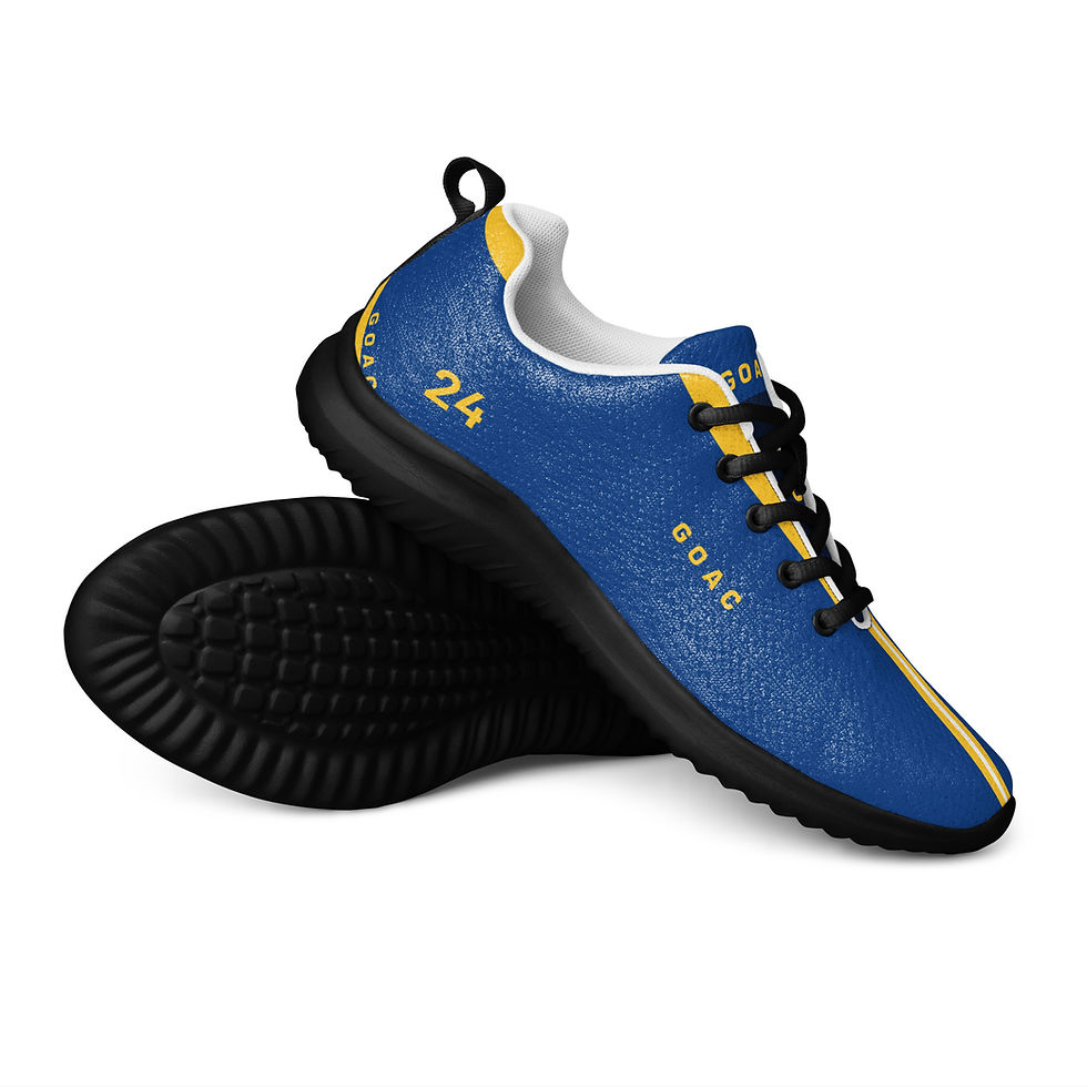 Thumbnail: Men's GOAC Casual Mesh Sneakers - Royal, Yellow