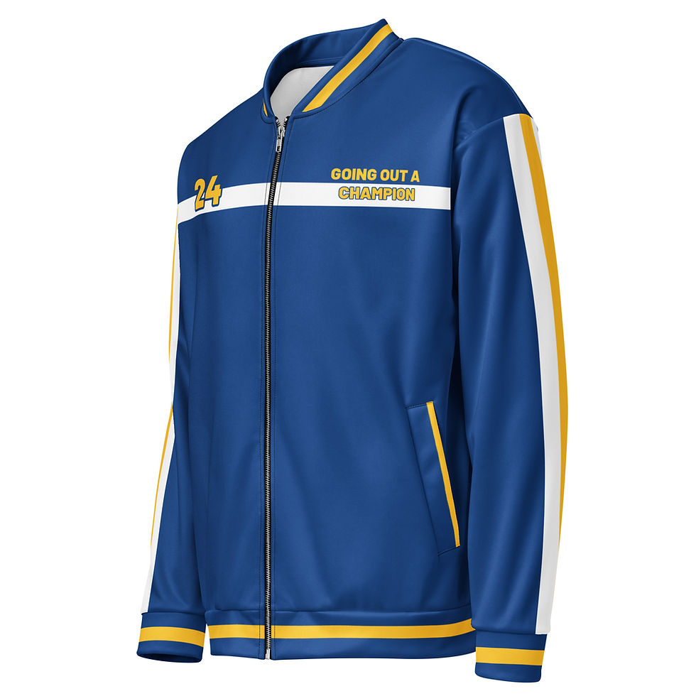 Thumbnail: GOAC Bomber Jacket - Royal Blue, White & Yellow