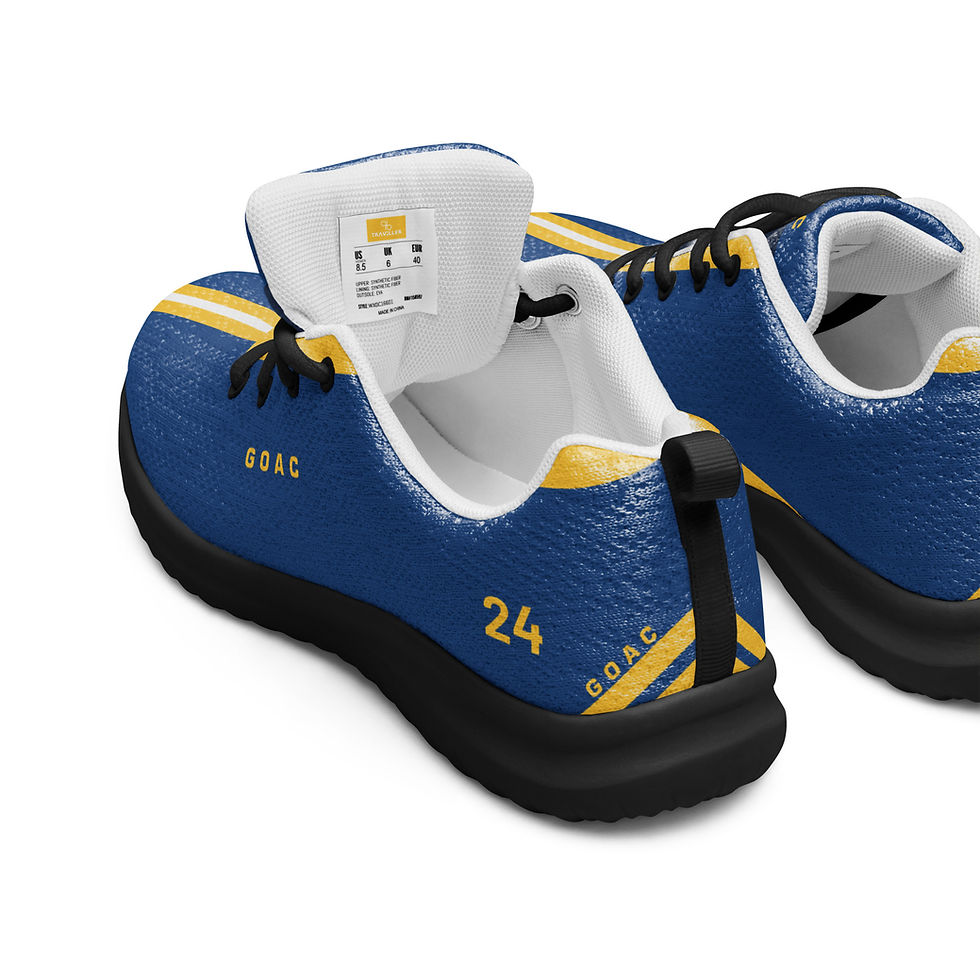 Thumbnail: Men's GOAC Casual Mesh Sneakers - Royal, Yellow