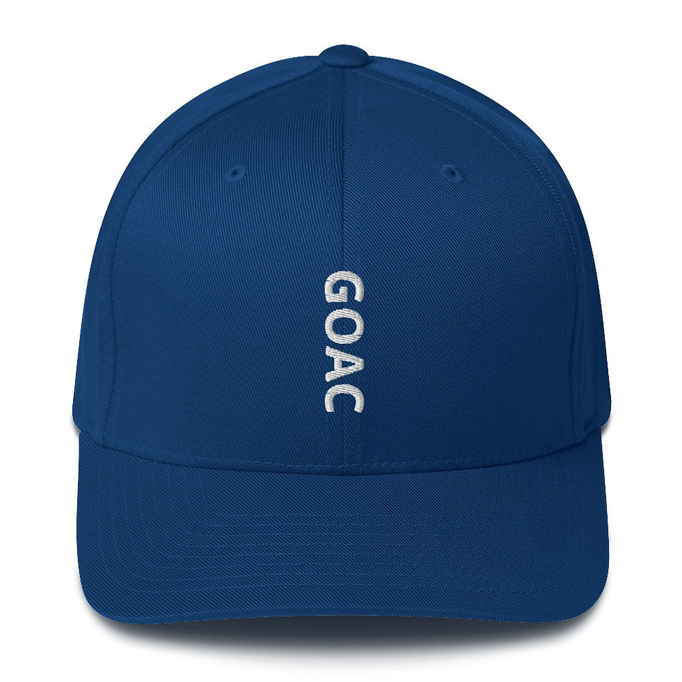 Thumbnail: GOAC Structured Twill Cap - Royal Blue & White