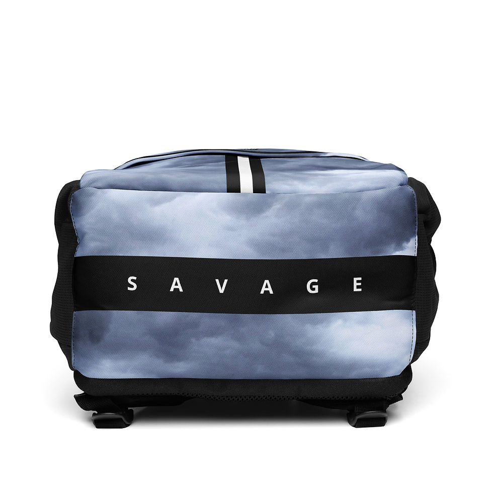 Thumbnail: SAVAGE LIFE Movie Custom Utility Backpack - Clouds - Black