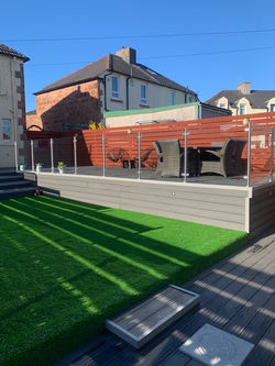 Glass Balustrade, Balustrade, Stainless Steel posts, decking handrail, Glasgow, Newton Mearns