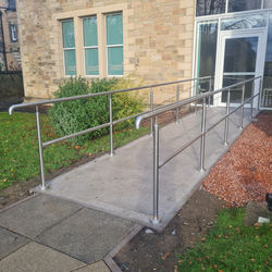 Stainless steel ramp rail