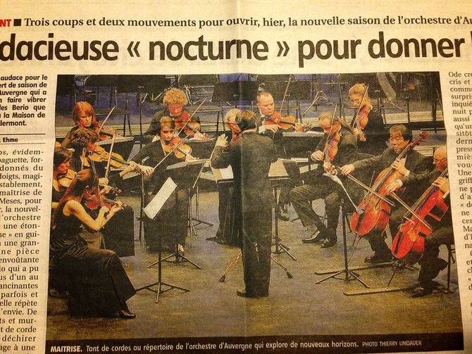 （仏）オーベルニュ室内管弦楽団 ゲストコンサートミストレス