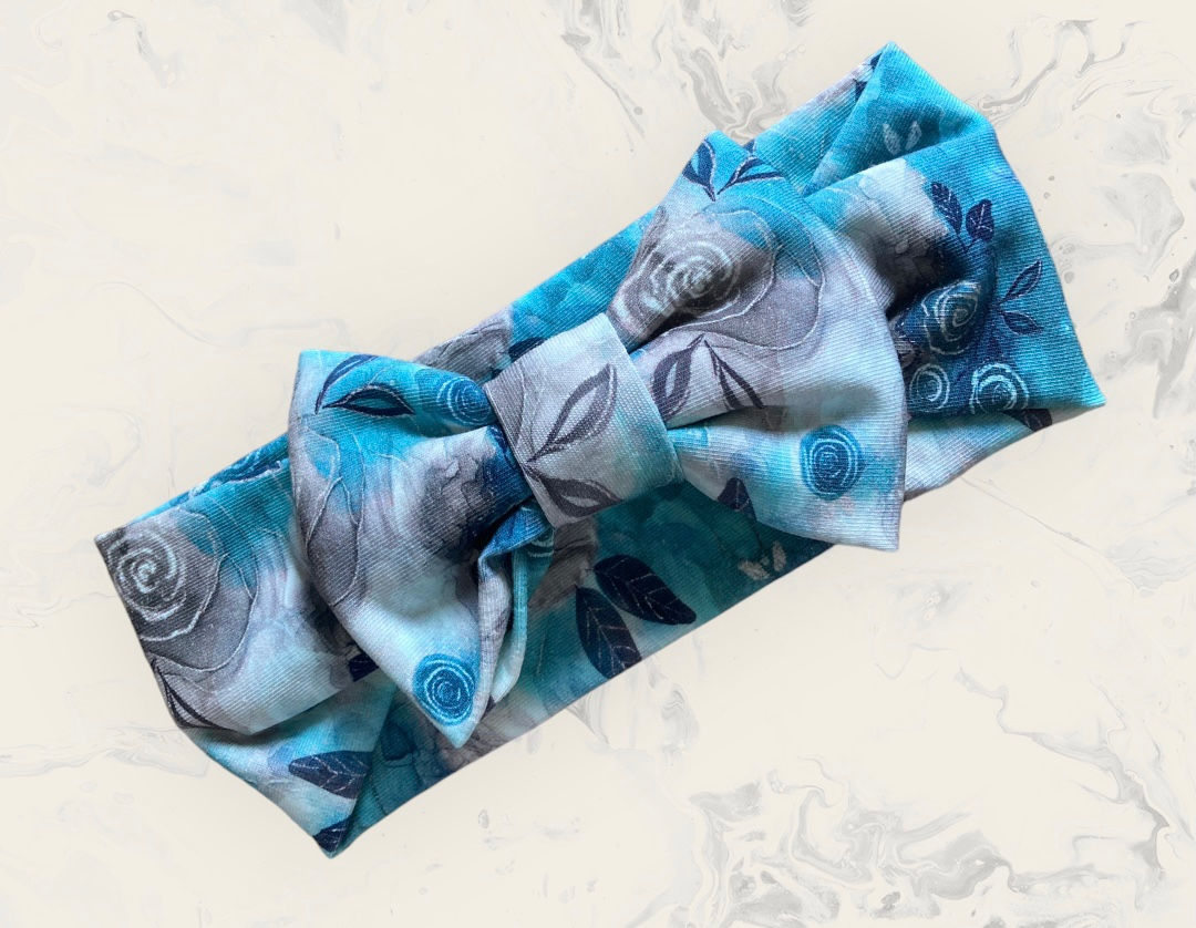 Inky Rose Headband 0-6 Months