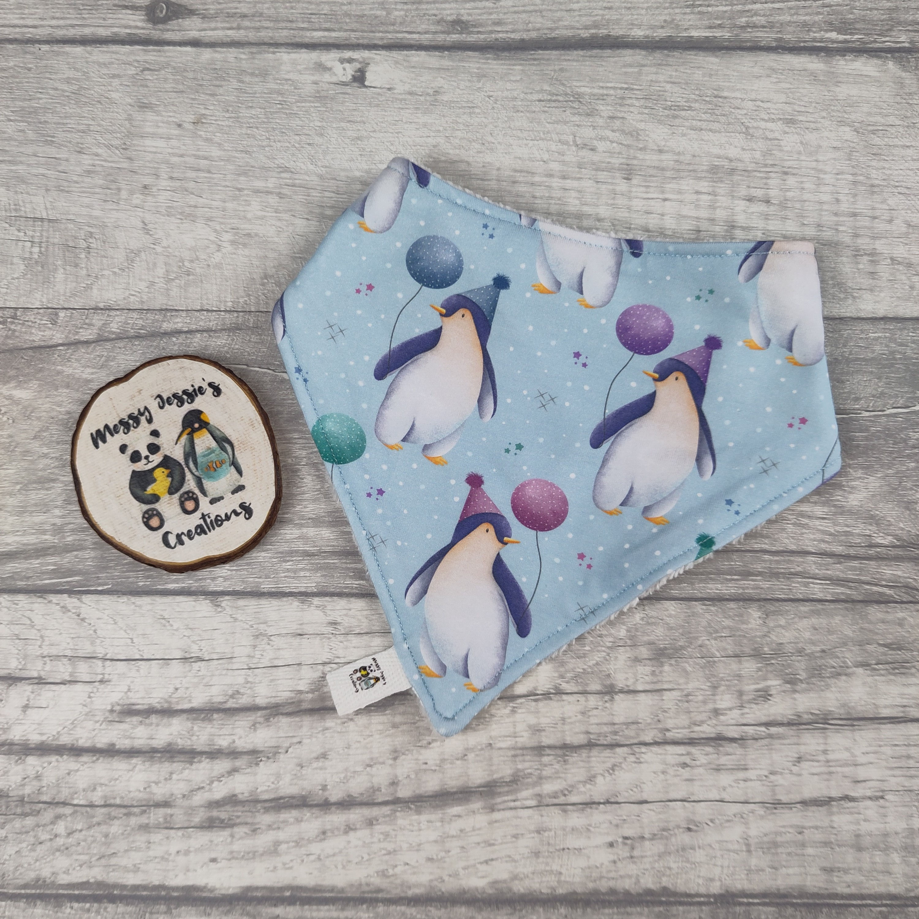 Penguin party Bibs