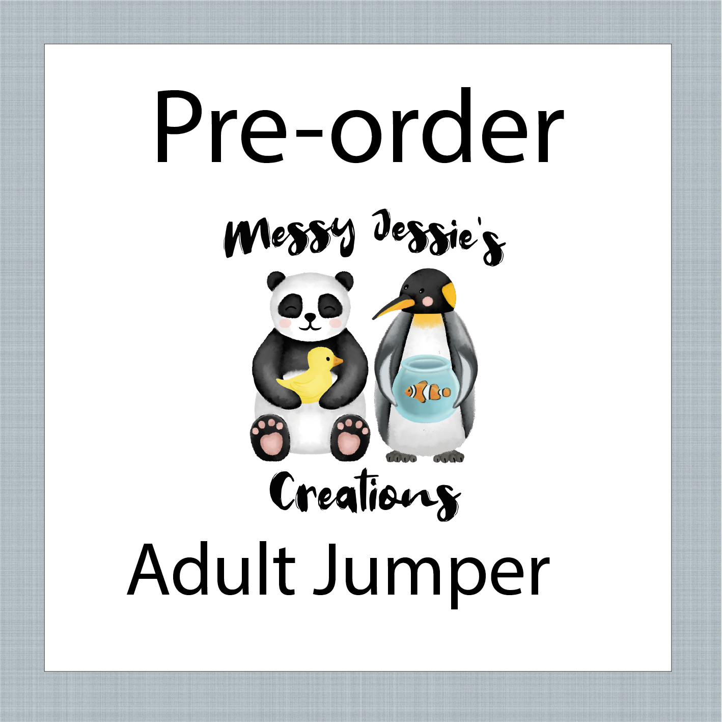 Adult Jumper pre-order
