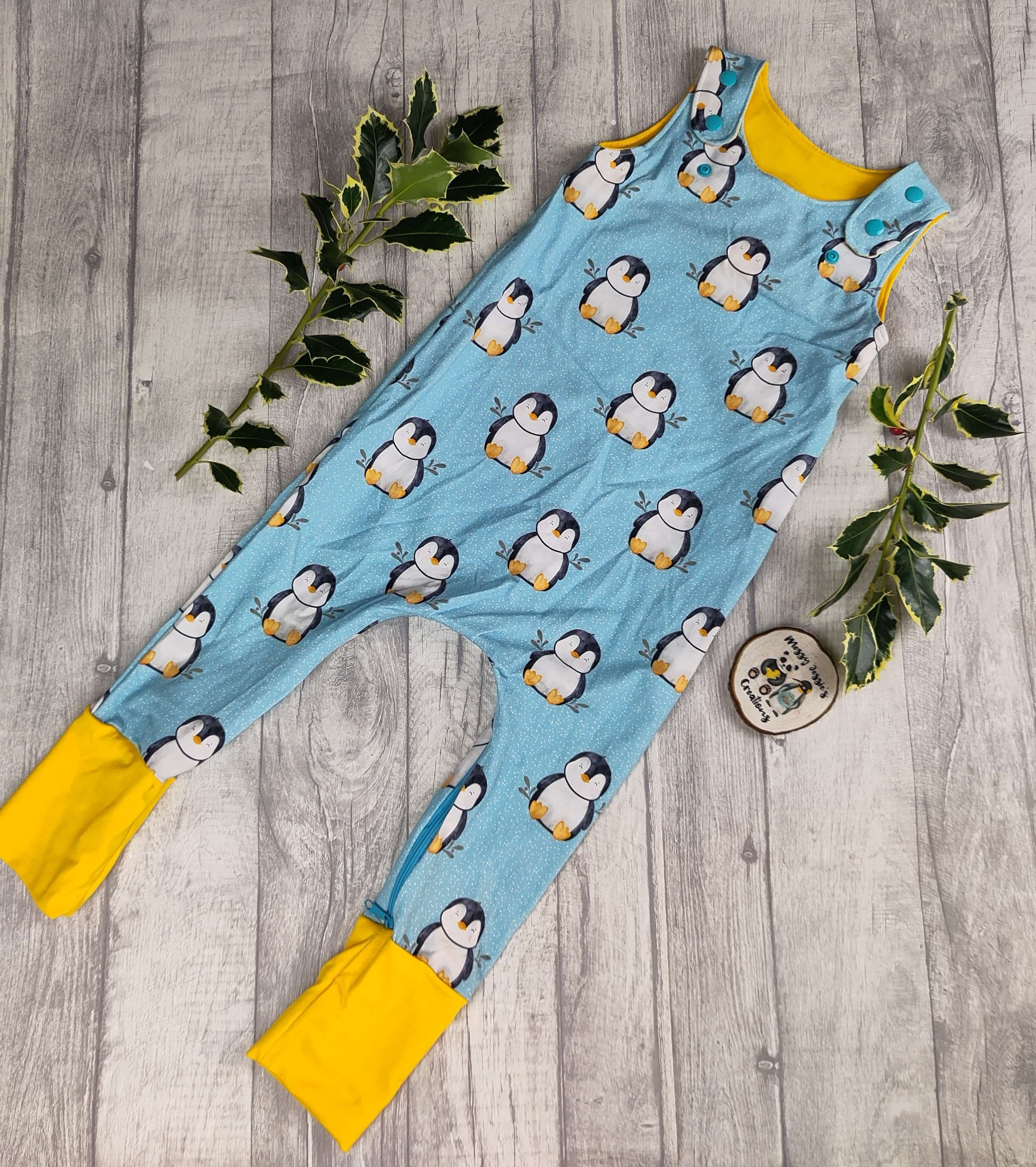 GWM 1-3yrs  romper Percy penguin 