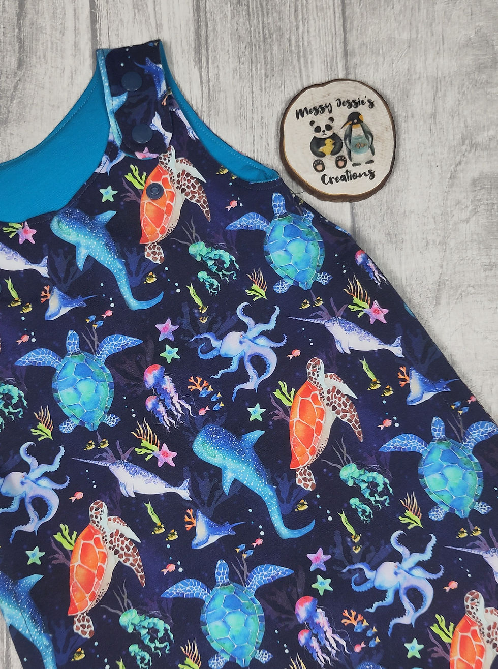Thumbnail: GWM 6-18m romper Under the Sea