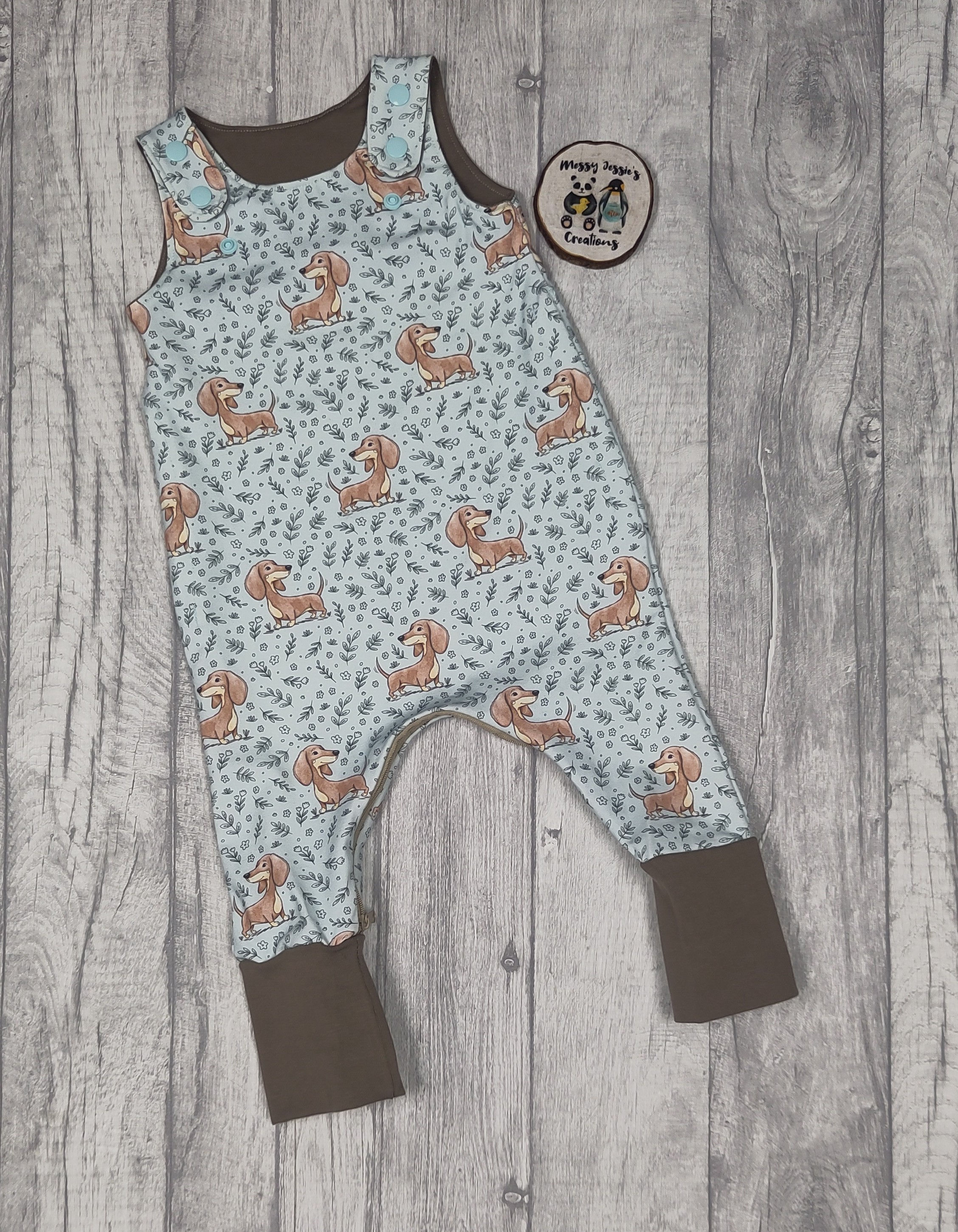 GWM 3-12m romper Molly Dog