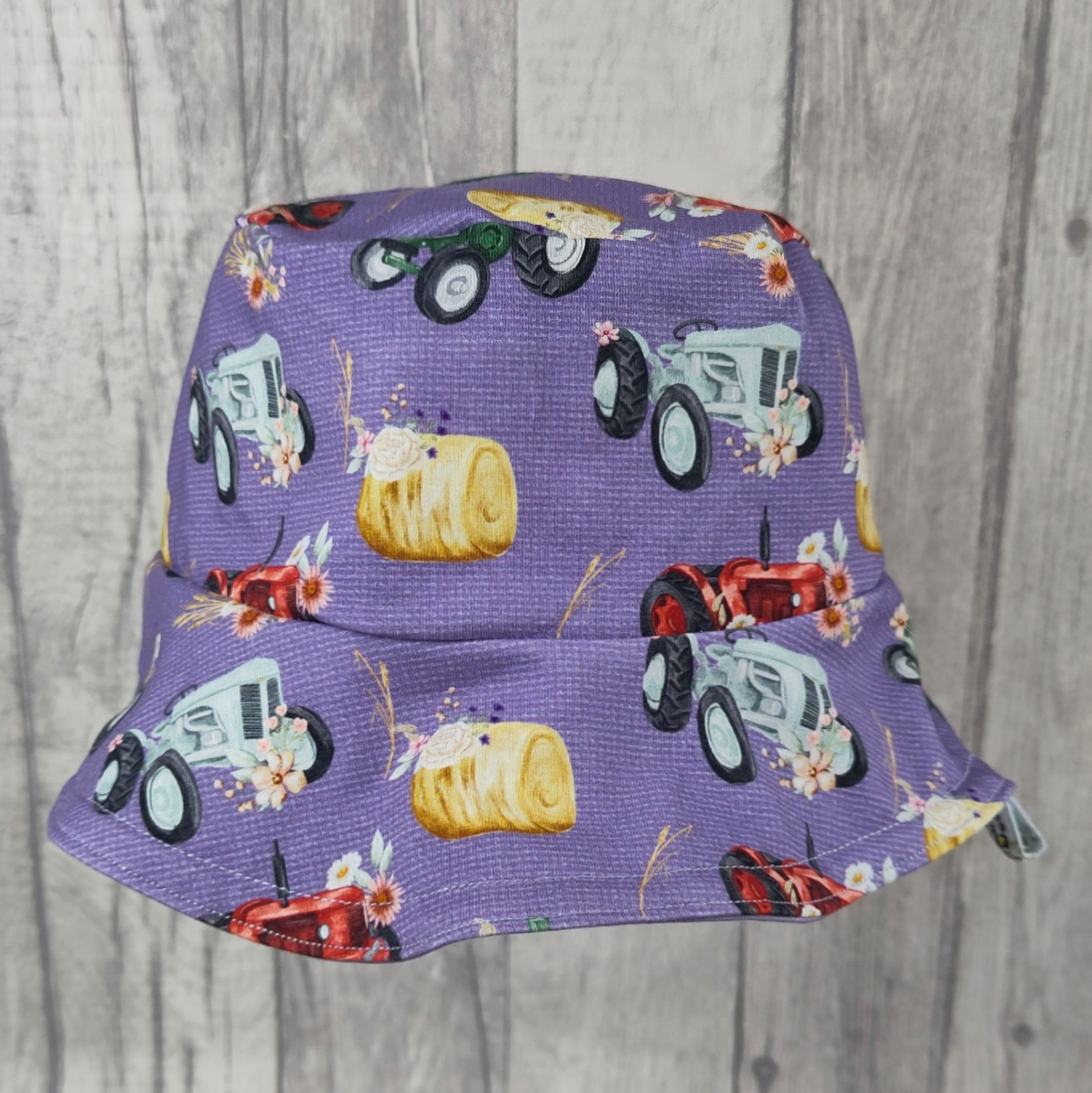 Floral tractors Hat 1-2yrs